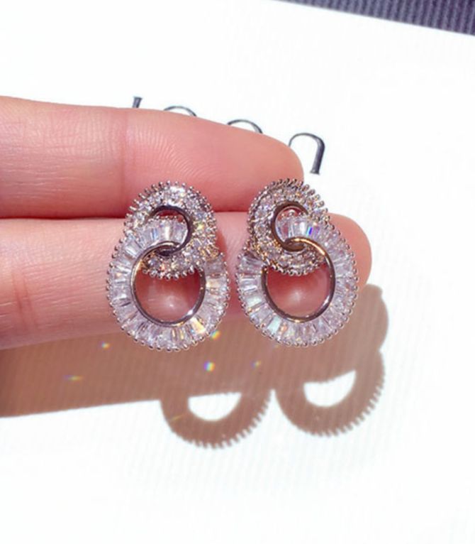 Aretes doble argolla