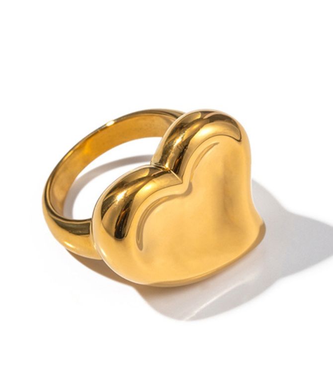 Anillo corazón gold 8