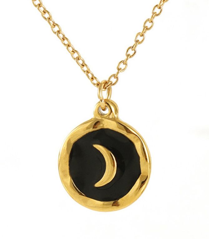 Collar luna negro