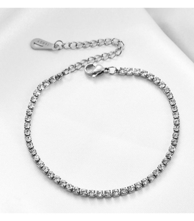 Brazalete plata con zirconias