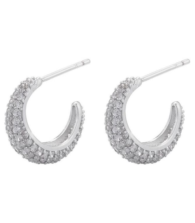 Aretes plata c-shaped