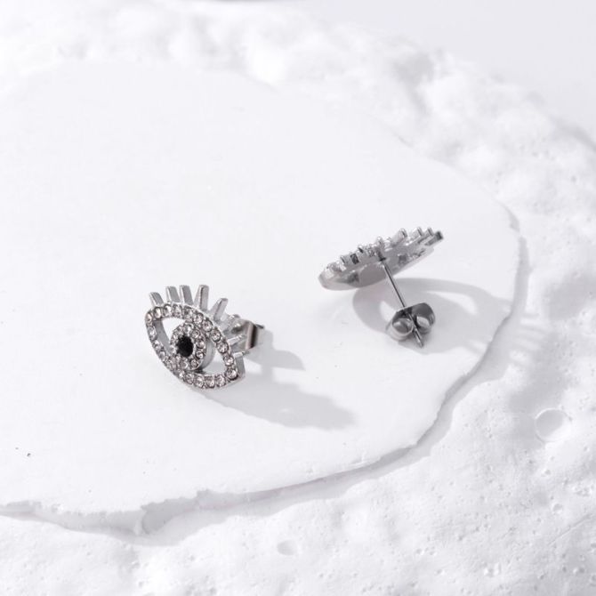 Aretes eye silver