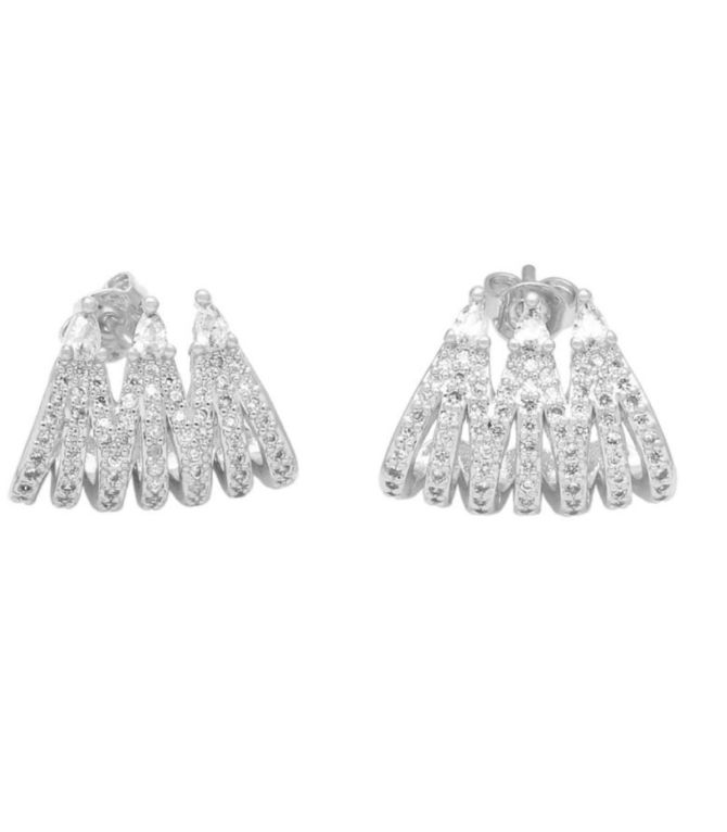 Aretes silver diamond stud