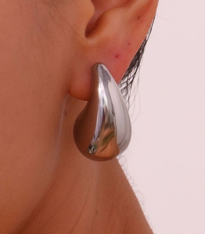 Aretes plata gota de agua