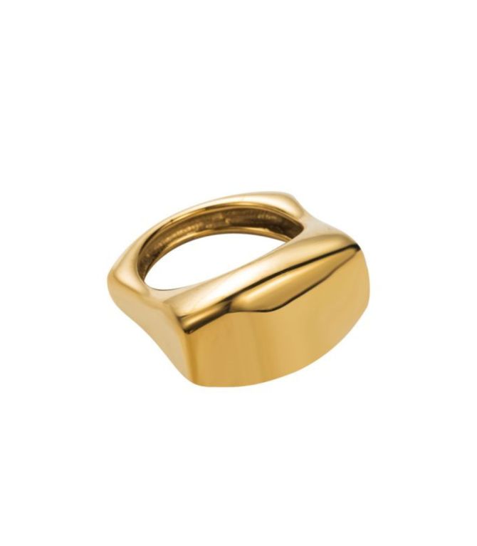 Anillo square geometric 8