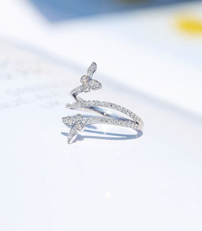 Anillo silver butterfly 7