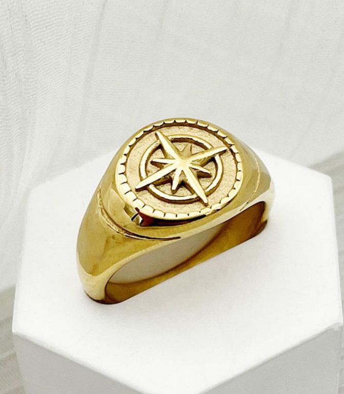 Anillo eight pointed star 7