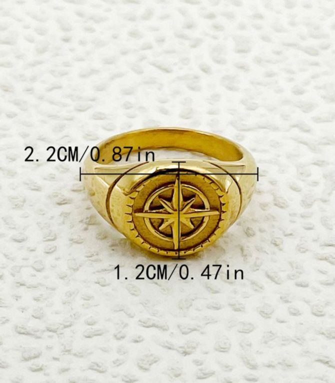 Anillo eight pointed star 8