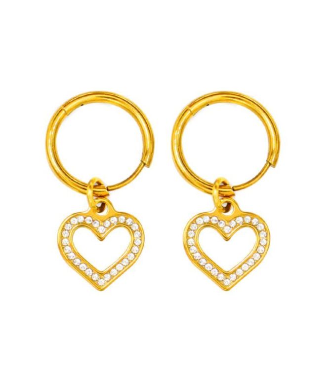 Aretes diamond heart