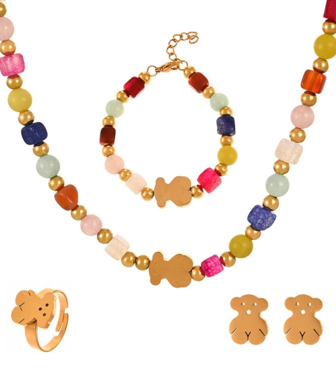 Set oso multicolor 5pzs