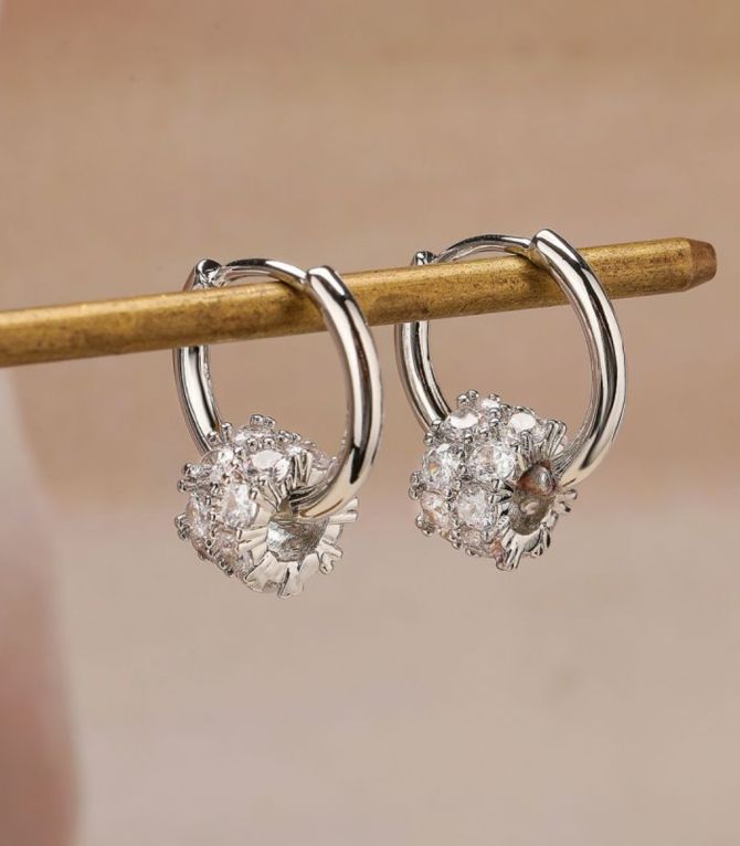 Aretes geométricos plata