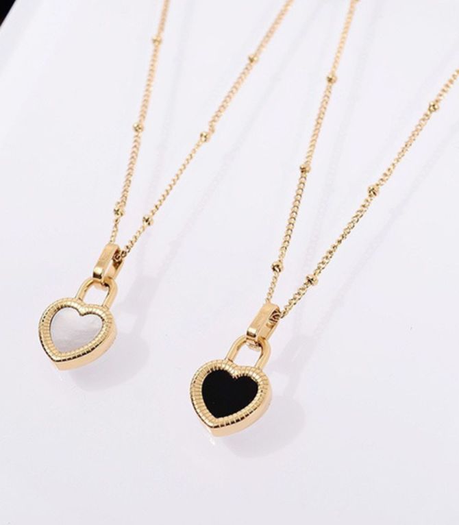 Collar heart doble vista