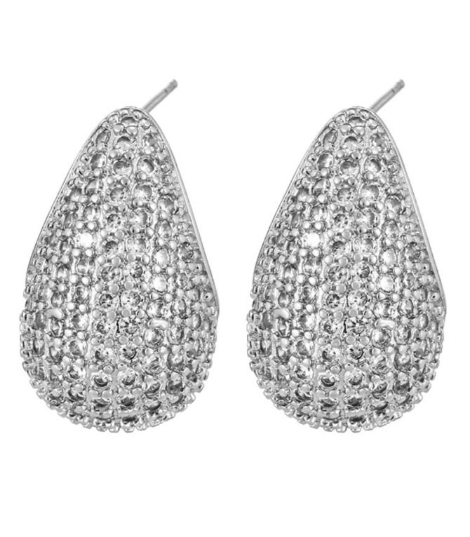 Aretes plata con zirconias