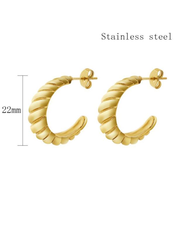 Aretes spiral dorados