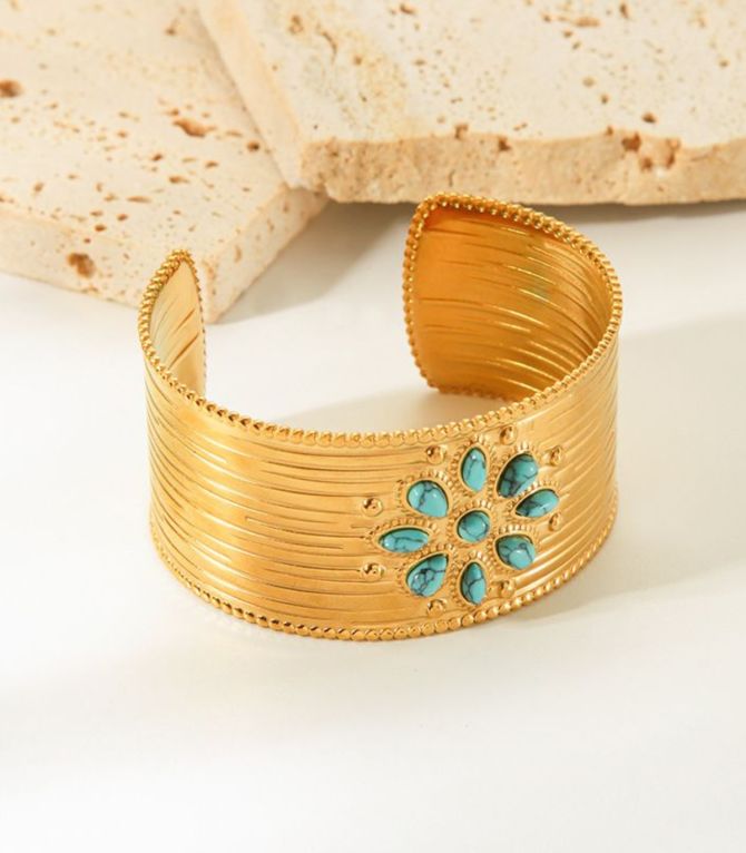 Brazalete blue pine flower