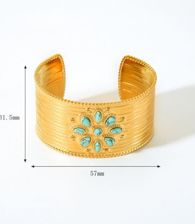 Brazalete blue pine flower