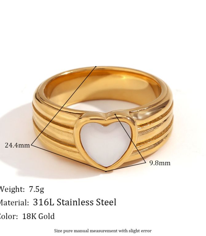 Anillo shell love 6