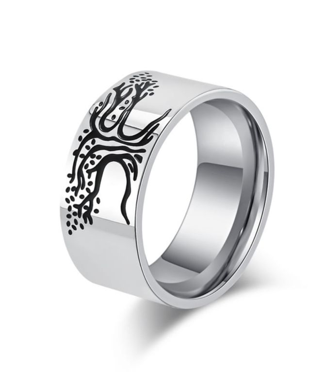 Anillo hombre árbol 10