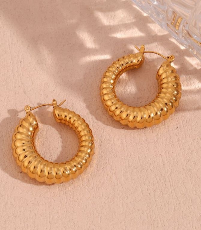 Aretes arracada acero