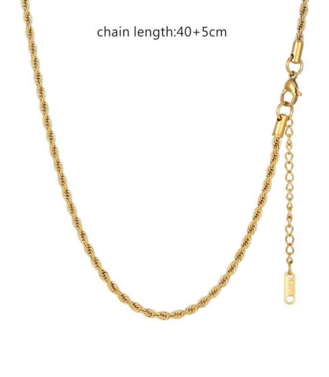 Collar gold twist