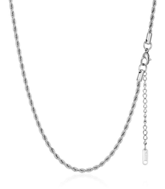 Collar silver twist