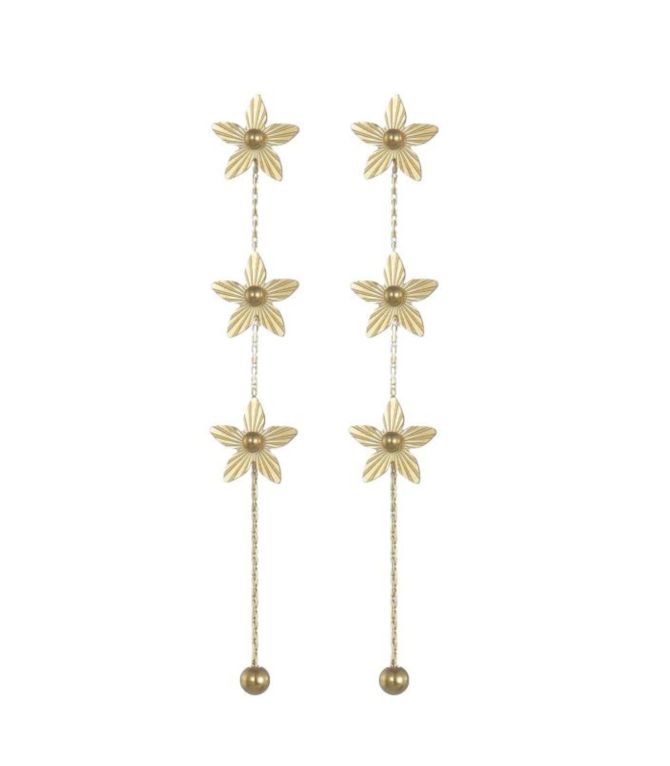 Aretes small flower tassel