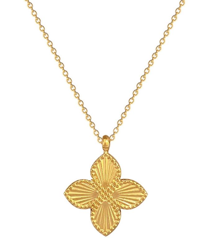 Collar lucky clover dorado