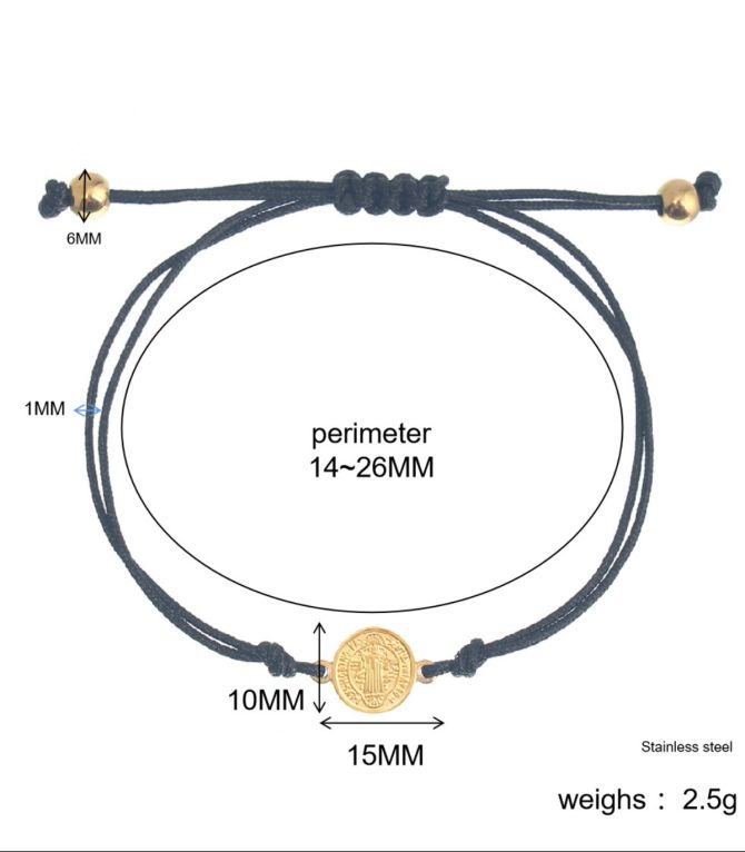 Brazalete negro medalla