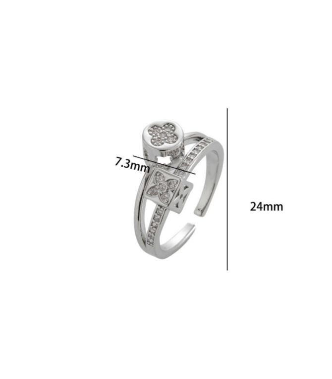 Anillo plata doble layer