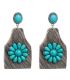 Aretes turquoise geometric