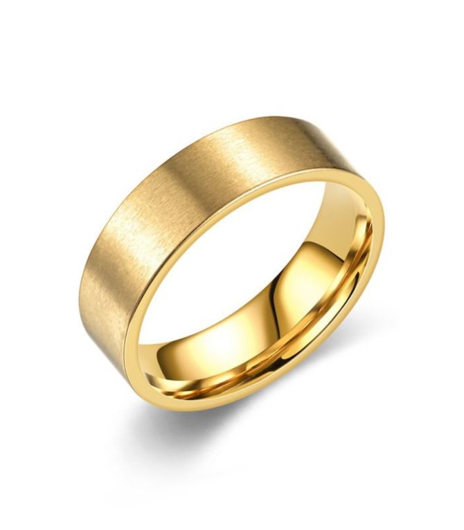 Anillo hombre dorado 9