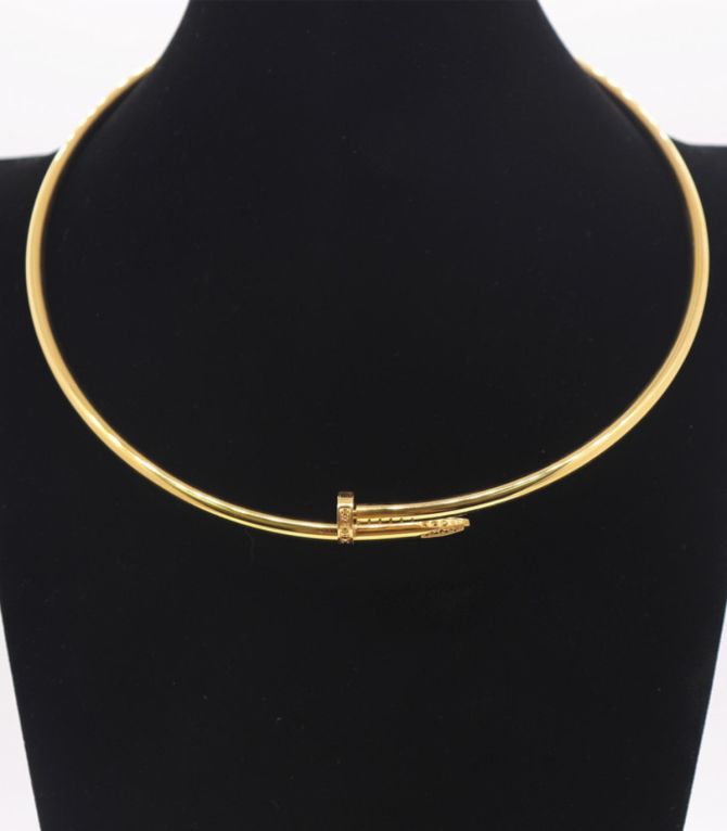 Collar gargantilla gold nail