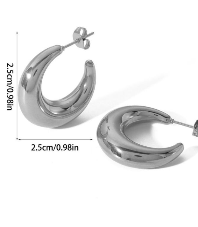 Aretes geométricos plata