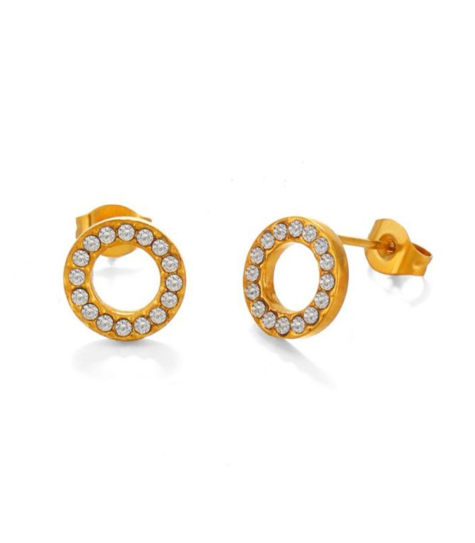 Aretes diamond round stud