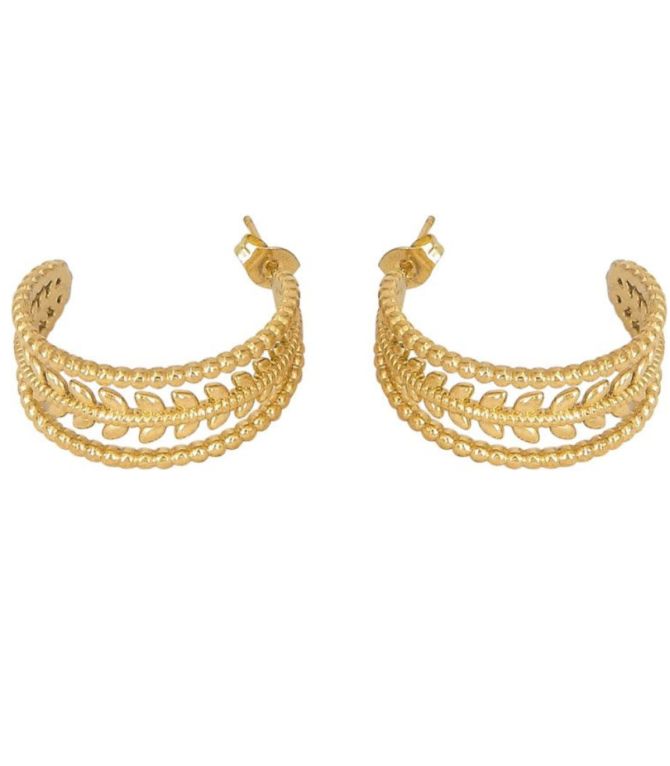 Aretes gold multilayer