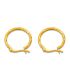 Aretes gold S925 twisted circle