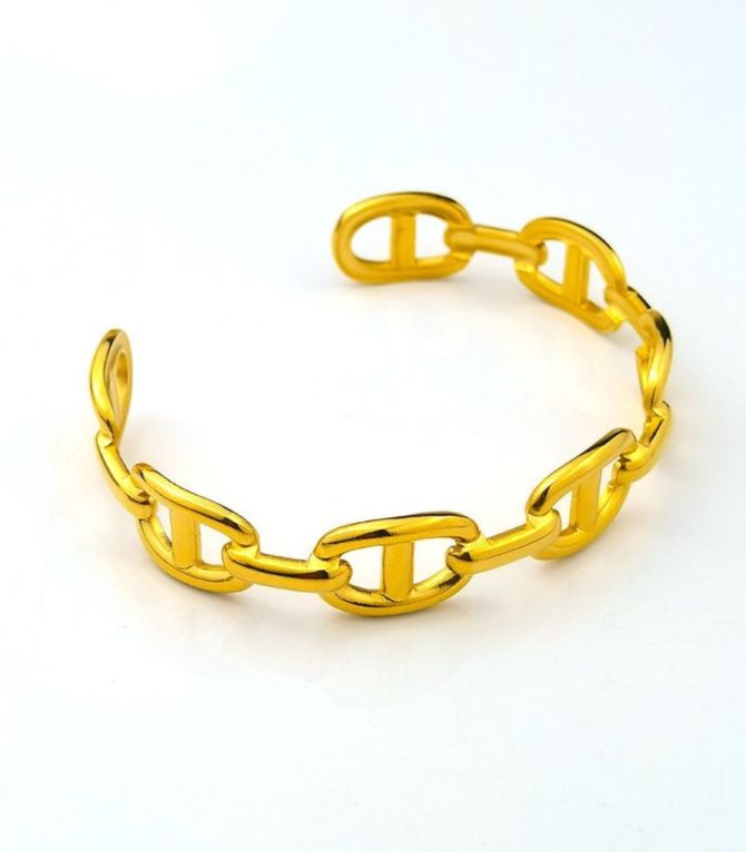 Brazalete gold pig nose