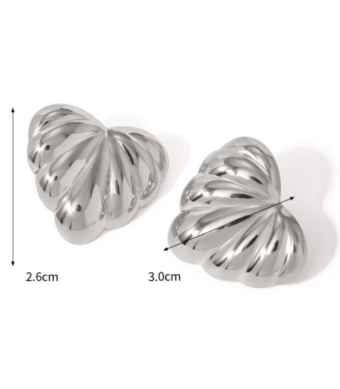 Aretes silver geometric