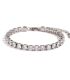 Brazalete silver 5mm zircon chain