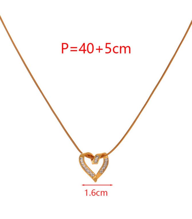 Collar corazón plata