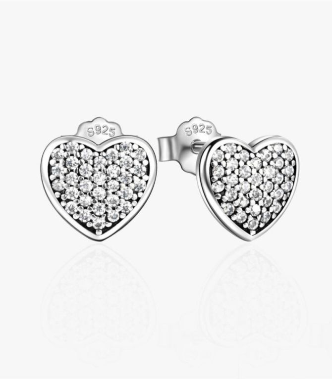 Aretes S925 corazón