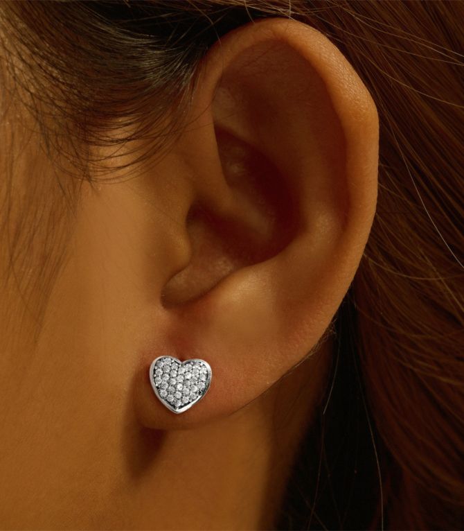 Aretes S925 corazón