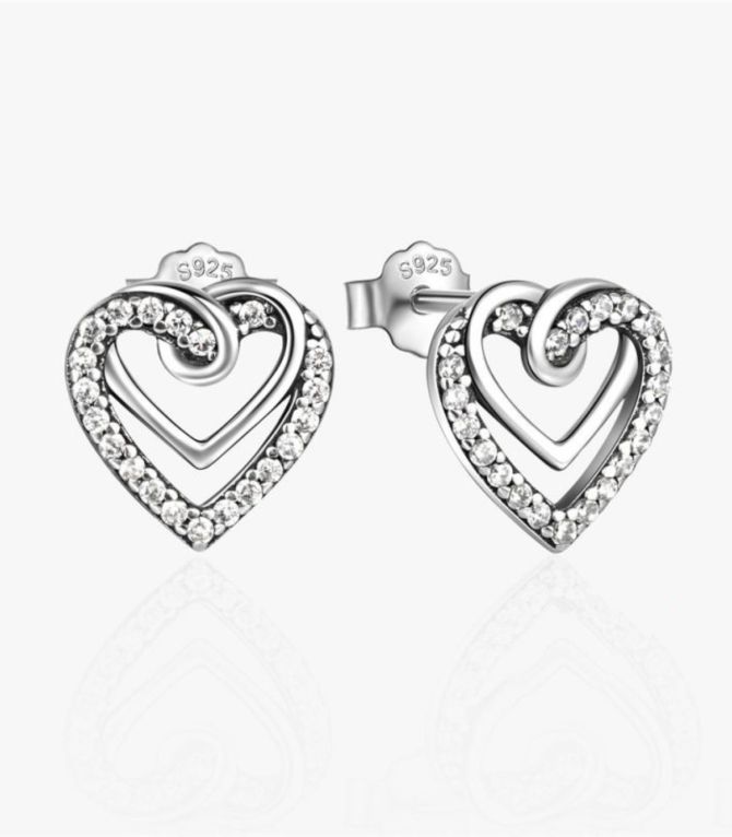 Aretes S925 diamond love