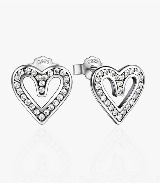 Aretes S925 diamond love