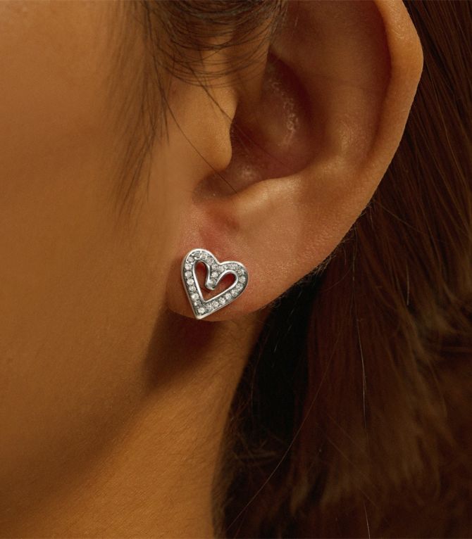 Aretes S925 diamond love