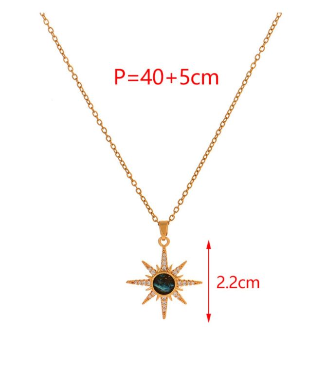 Collar zirconium starburst