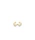 Ear clip S925 gold diamond vvv