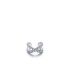 Ear clip S925 silver diamond cross