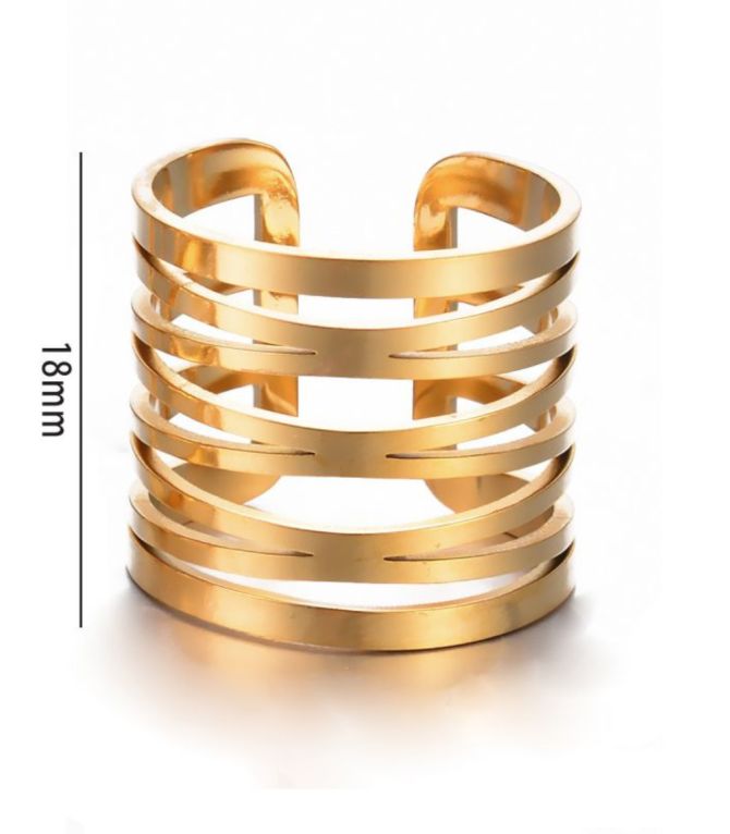 Anillo geometric hollow