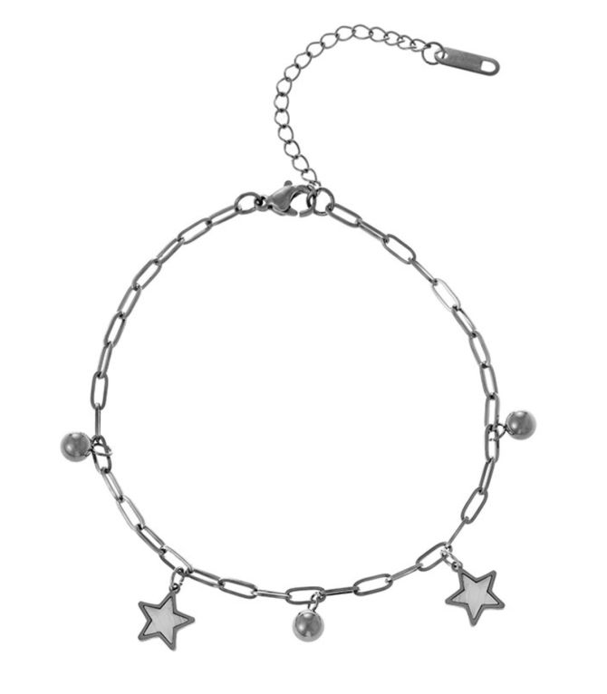 Brazalete plata estrellas